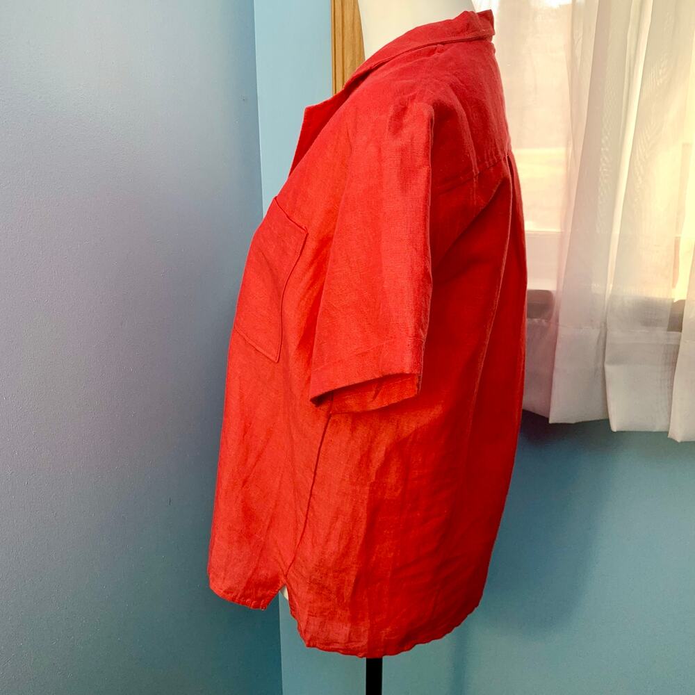 NWT Anthropologie Maeve Red Classic Surf Shirt Size XS - Picture 4 of 8